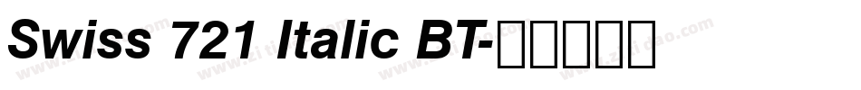 Swiss 721 Italic BT字体转换